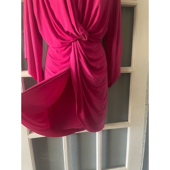 Revolve MISA Los Angeles Teget Draped Mini Cocktail Dress Size - Picture 6 of 10